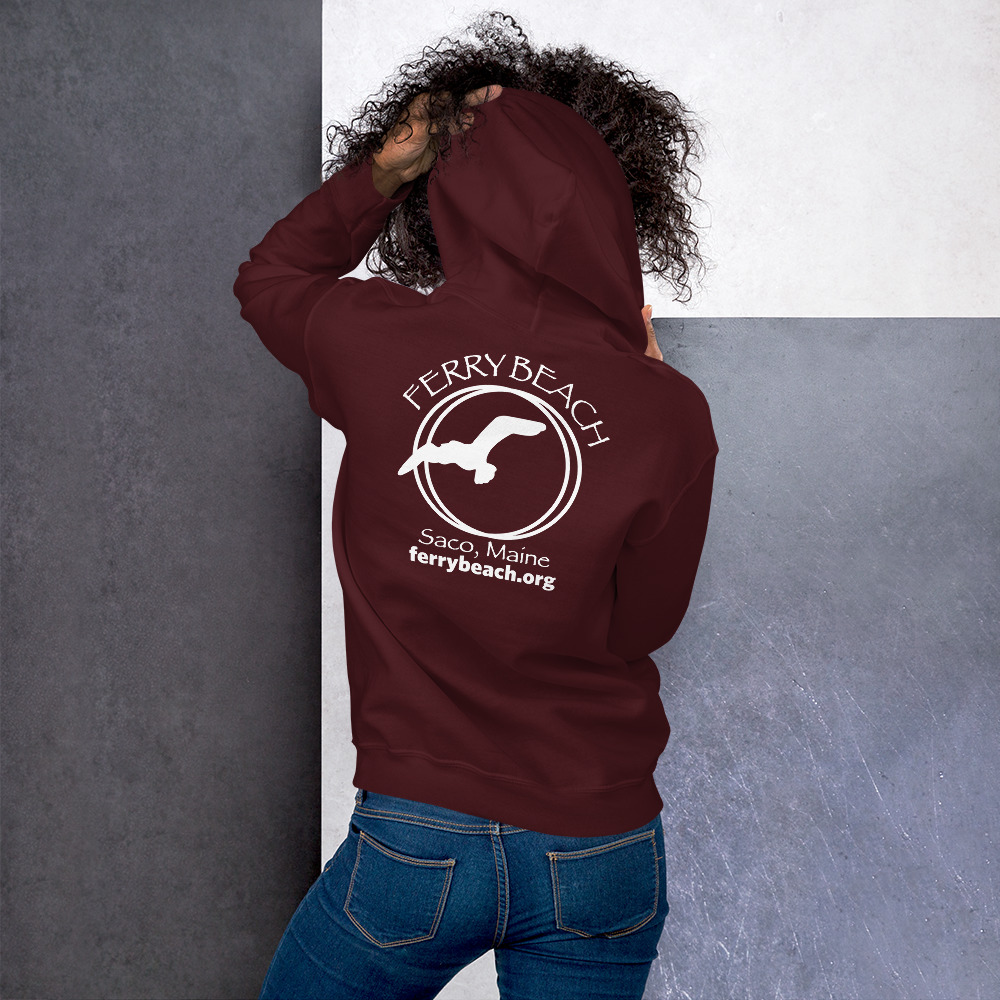 Ferry Beach Pullover Unisex Hoodie (Front & Back Logo)